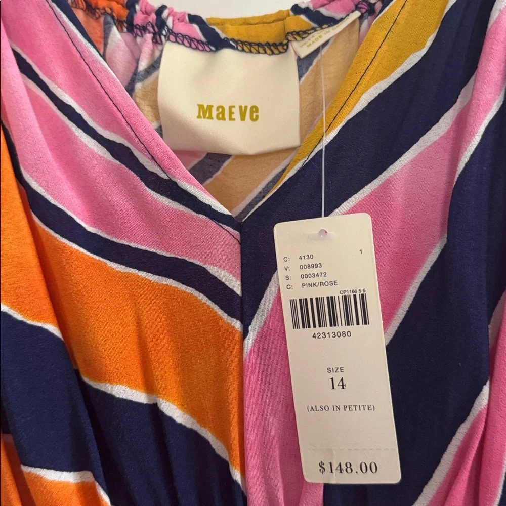 Maeve Finley wide legged Pink and Orange Jumper sz 14 - Picture 2 of 5